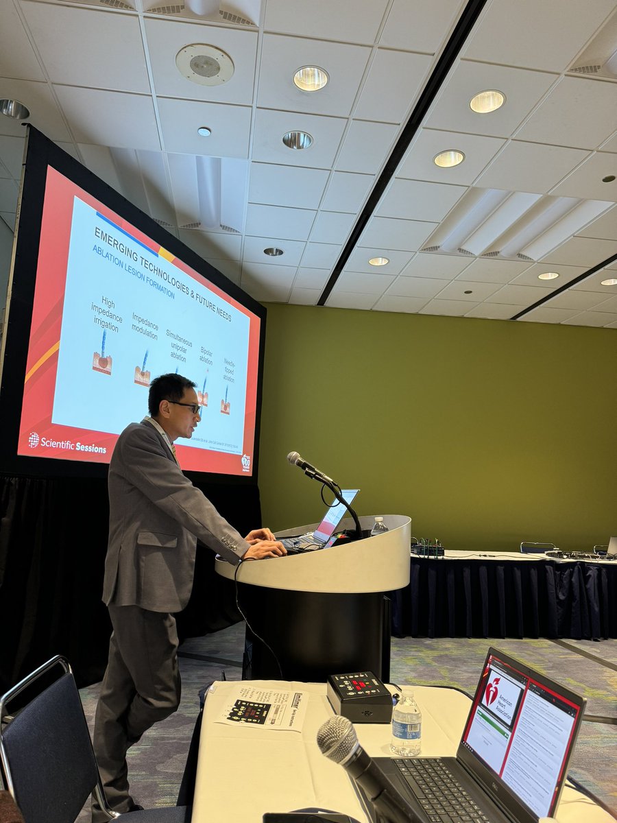 Dr Duy Nguyen from <a href="/MayoClinicCV/">Mayo Clinic CV</a> kicking off EP education at #AHA2024