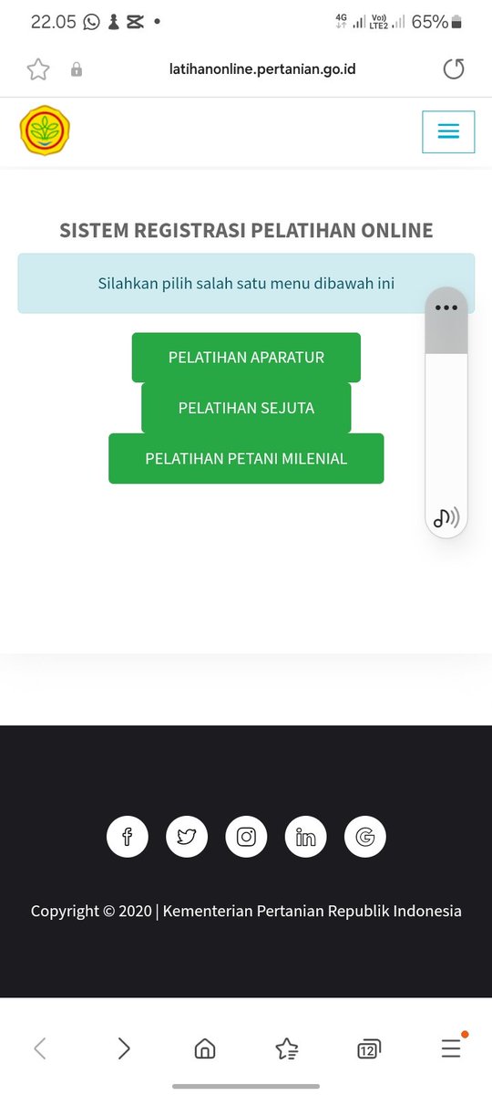 Halo <a href="/kementan/">Kementerian Pertanian RI</a> bgaimna caranya mendaftar sebagai petani milenial? Kenapa di kecamatan saya tidak masuk dalam daftar petani milenial...!!!