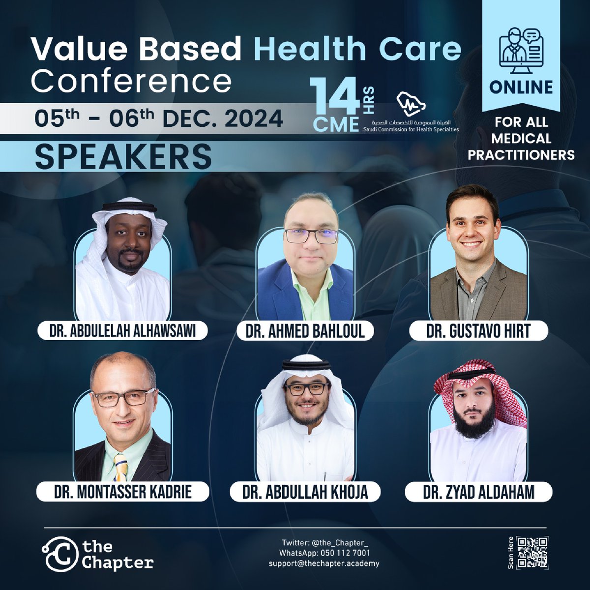the_Chapter_'s tweet image. 🌟 انضموا إلينا في المؤتمر الأول من نوعه في الشرق الأوسط: (Value Based Healthcare) مع خبراء عالميين! 

 - 14 ساعة معتمدة لجميع الممارسين الصحيين 
- إفتراضي

 سجل الآن:  lms.thechapter.academy/courses/VBHCC

 #TheChapter
