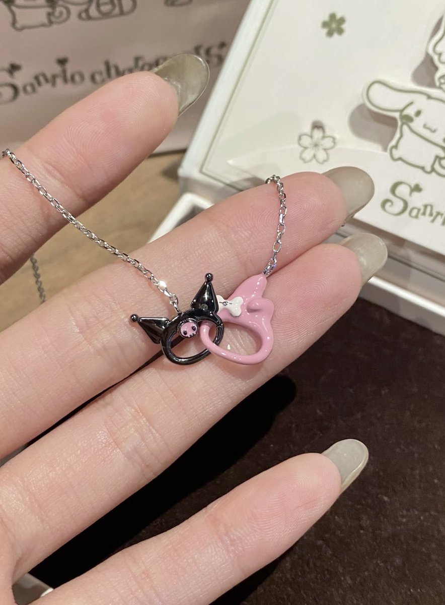 my melody &amp; kuromi necklace