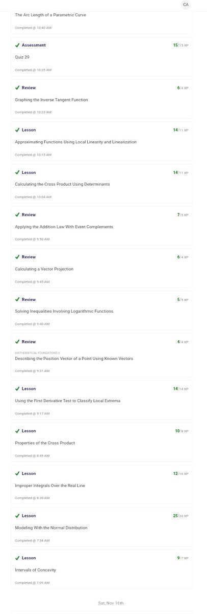 Chisom14Solomon's tweet image. Finally crossed 10k on @_MathAcademy_ today, moved the needle by 4%.

Thanks to @justinskycak , @ninja_maths , @exojason and whomever else is involved in the creation of this beautiful platform.

Till tomorrow 🫡