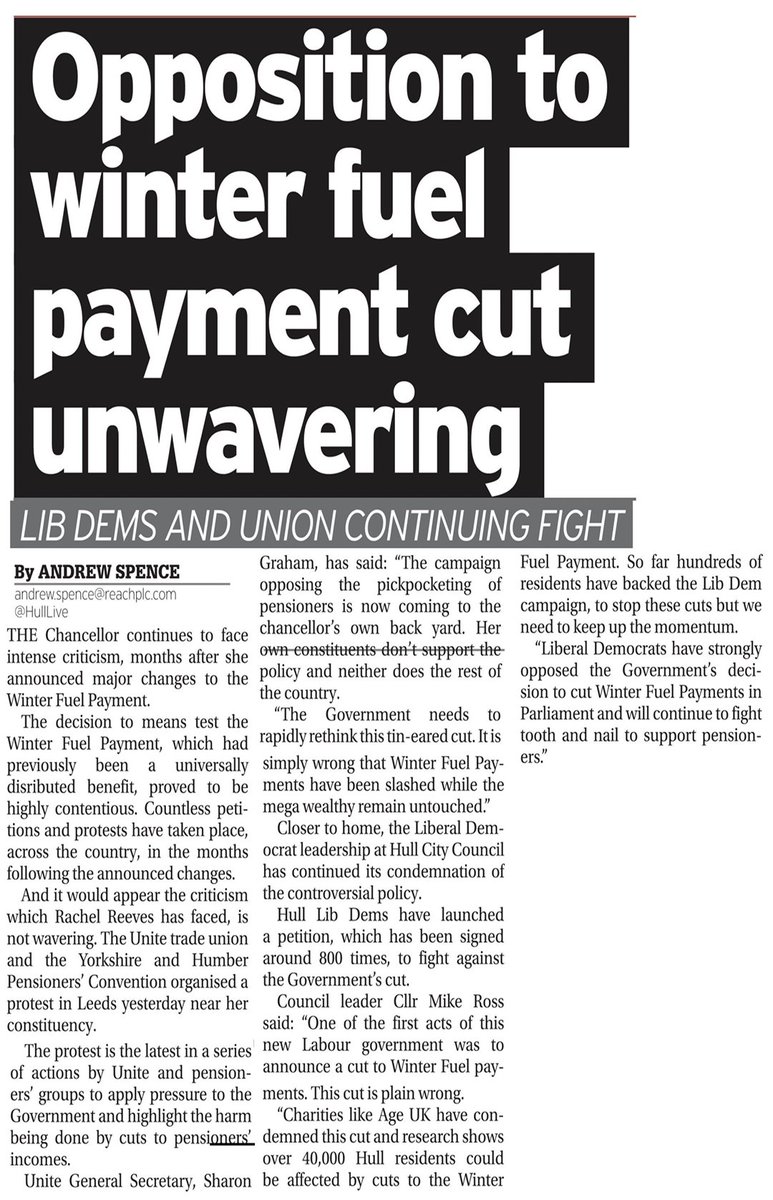 UniteSharon's tweet image. The government needs to rapidly rethink this tin-eared cut. It is simply wrong that winter fuel payments have been slashed while the mega wealthy remain untouched. We need a wealth tax | stop picking the pockets of pensioners! #WinterFuelAllowance