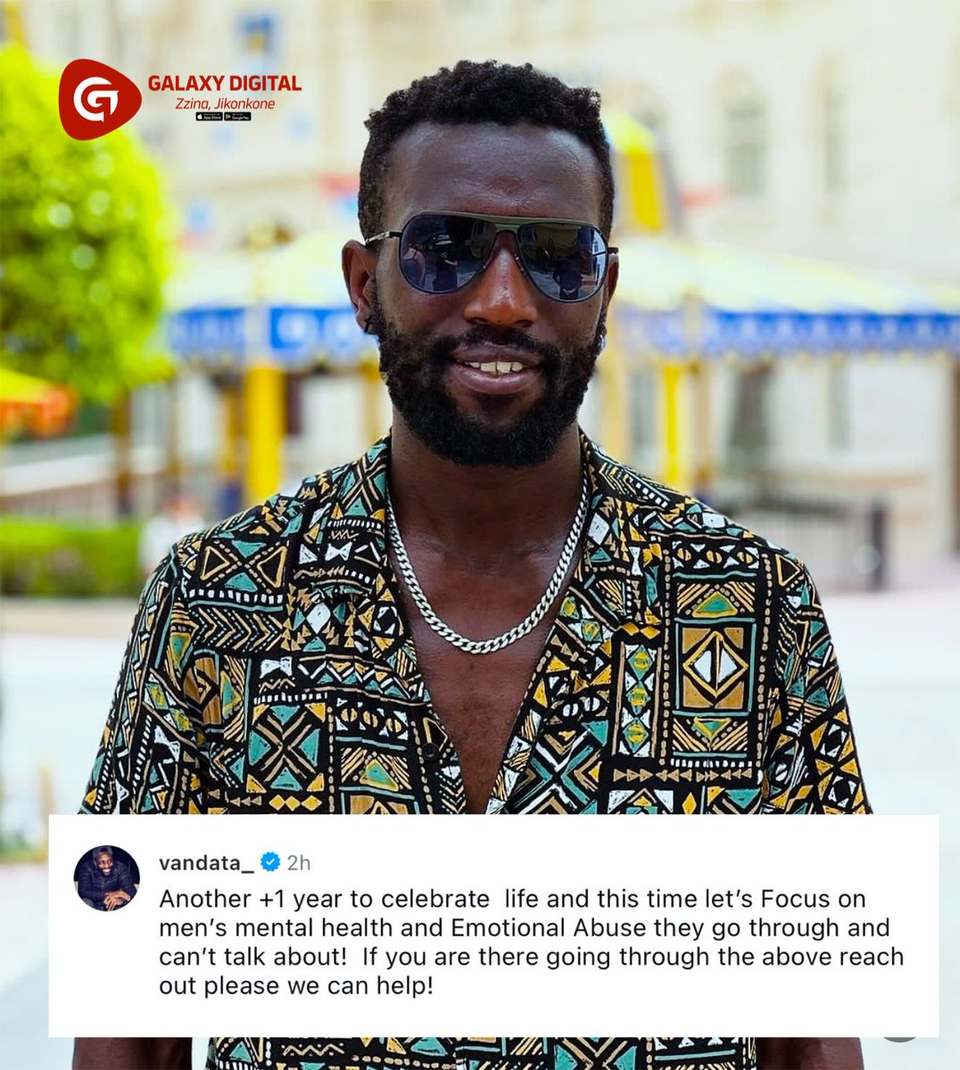 GalaxyFMUg's tweet image. Musician @VanData2 dedicates new year to men’s mental health

Finally we have someone to care for the men👏

#ZzinaBirthdays