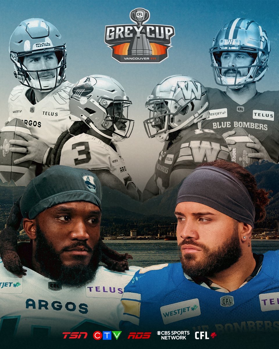 The Winnipeg Blue Bombers will take on the Toronto Argonauts for the 111th Grey Cup in Vancouver.

Our game day coverage starts at 1 pm with a special Grey Cup edition of Countdown To Kickoff with Dave, Justin, and Wes.  The game kicks off after 5:30 pm.

Listen: