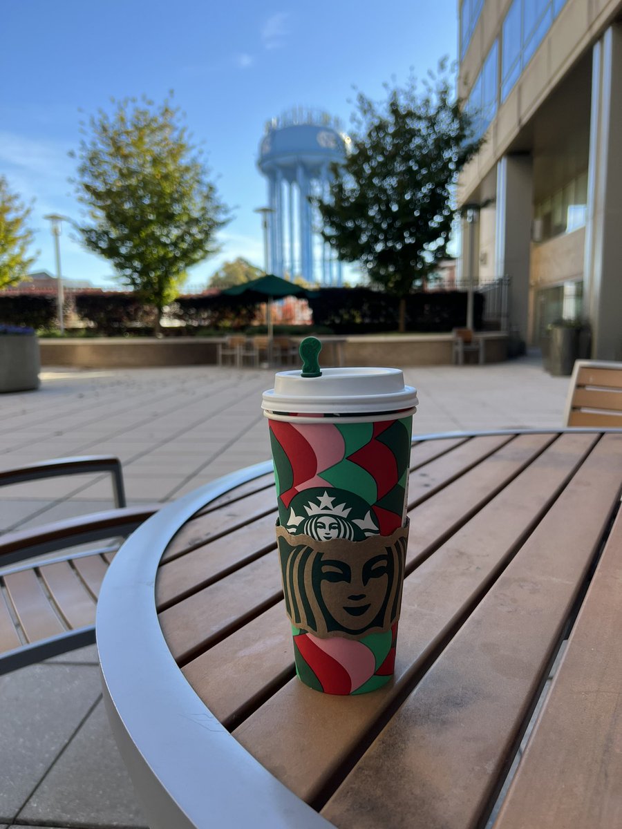 Two of my favorite things first in the morning. What a great way to start the day. <a href="/UNCWaterTower/">UNC Water Tower</a> <a href="/Starbucks/">Starbucks</a>