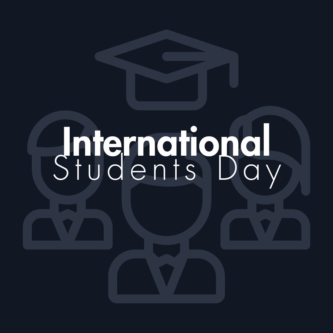 Happy International Student Day! 🎓🌍 
Today, we celebrate your hard work, dreams, and resilience! 

Here’s to building a brighter future together! 
#InternationalStudentDay #StudentSuccess