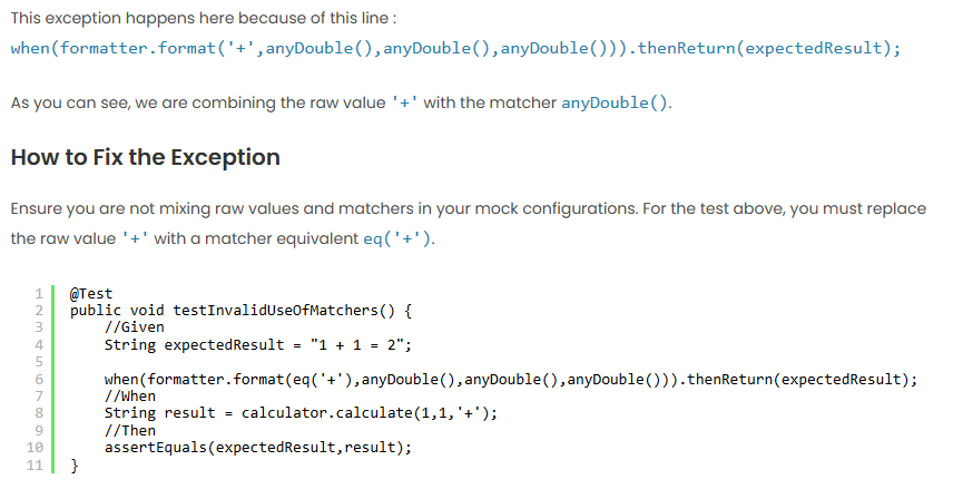 nkamphoa's tweet image. 🎯 Learn about the causes of InvalidUseOfMatchersException in #Java, common mistakes with #Mockito matchers, and how to fix them effectively

nkamphoa.com/how-to-fix-inv…