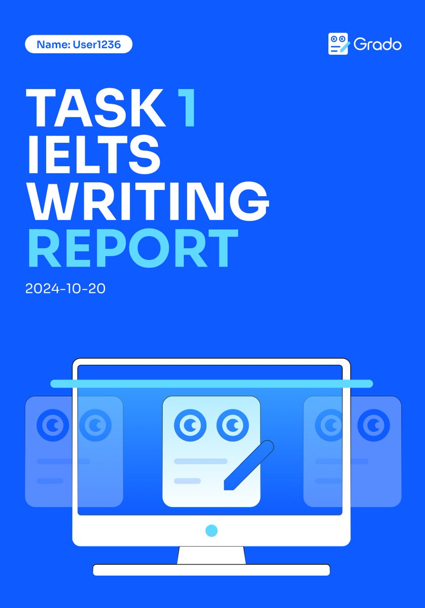 Grado_Ai's tweet photo. Grado now generates sleek, downloadable PDF reports for your #IELTS writing analysis! 🎉

Your progress, visualized and ready to share – check out this stunning sample cover! 💙

Start your journey today with #Grado! 🖊️ #AI #Education https://t.co/twnJqNoRF1
