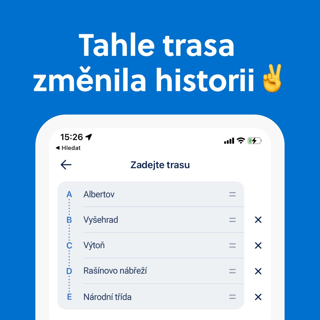 Před 35 lety vyrazil do ulic pochod, který to celé nastartoval ✌️

Přinesl nám svobodu v podnikání, kariéře i cestování. Vyrazte s námi do ulic – připomenout si, že to není samozřejmost. 

A když pojedete Liftagem, s promokódem SVOBODA2024 budete mít jízdu o 100 Kč levnější.