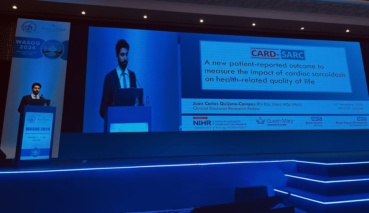 JCQuijanoCampos's tweet photo. Thanks #WASOG for organising this fantastic conference in Agra🇮🇳 and the opportunity to disseminate the CARD-SARC development. Delighted to win in the oral poster presentation!

@NIHRresearch @QMULWHRI @NHSBartsHealth @RoyalPapworth 

@julessanders2 @SekhriNeha @mut75 https://t.co/8GEQsk0WDu