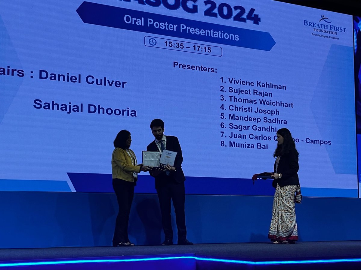 JuanC Quijano-Campos💙 (@jcquijanocampos) on Twitter photo Thanks #WASOG for organising this fantastic conference in Agra🇮🇳 and the opportunity to disseminate the CARD-SARC development. Delighted to win in the oral poster presentation!
<a href="/NIHRresearch/">National Institute for Health and Care Research</a> <a href="/QMULWHRI/">William Harvey Research Institute</a> <a href="/NHSBartsHealth/">Barts Health</a> <a href="/RoyalPapworth/">Royal Papworth Hospital NHS FT 💙</a>
<a href="/julessanders2/">Prof Julie Sanders</a> <a href="/SekhriNeha/">Neha Sekhri</a> <a href="/mut75/">Muhunthan Thillai</a> Thanks #WASOG for organising this fantastic conference in Agra🇮🇳 and the opportunity to disseminate the CARD-SARC development. Delighted to win in the oral poster presentation!
<a href="/NIHRresearch/">National Institute for Health and Care Research</a> <a href="/QMULWHRI/">William Harvey Research Institute</a> <a href="/NHSBartsHealth/">Barts Health</a> <a href="/RoyalPapworth/">Royal Papworth Hospital NHS FT 💙</a>
<a href="/julessanders2/">Prof Julie Sanders</a> <a href="/SekhriNeha/">Neha Sekhri</a> <a href="/mut75/">Muhunthan Thillai</a>