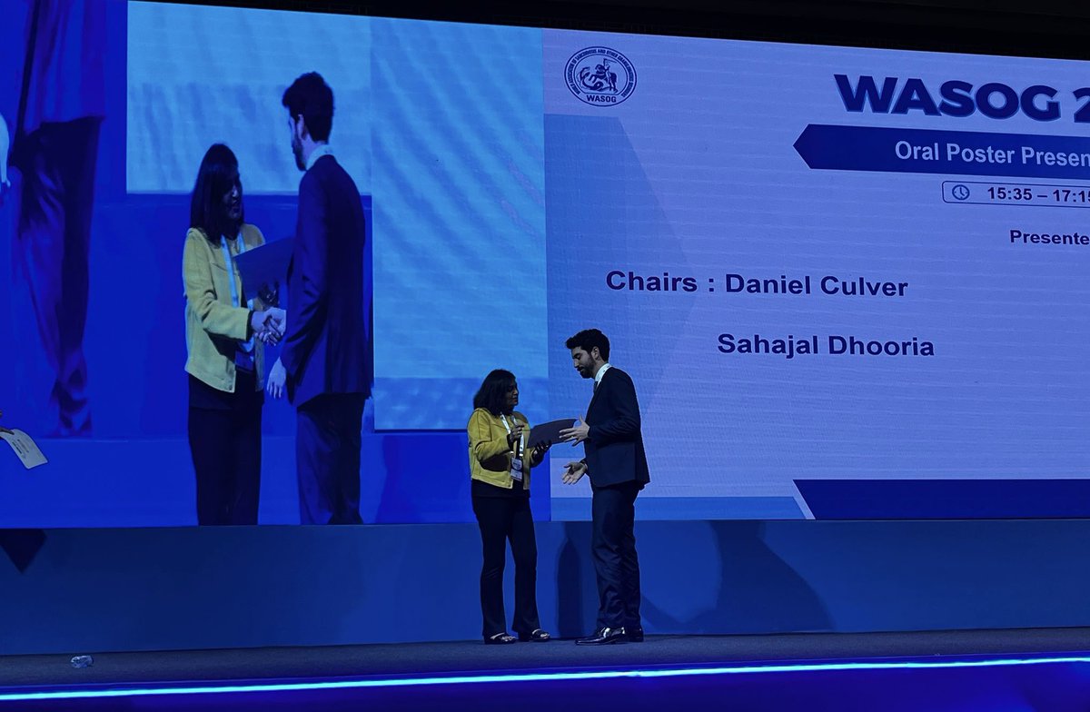 JCQuijanoCampos's tweet photo. Thanks #WASOG for organising this fantastic conference in Agra🇮🇳 and the opportunity to disseminate the CARD-SARC development. Delighted to win in the oral poster presentation!

@NIHRresearch @QMULWHRI @NHSBartsHealth @RoyalPapworth 

@julessanders2 @SekhriNeha @mut75 https://t.co/8GEQsk0WDu