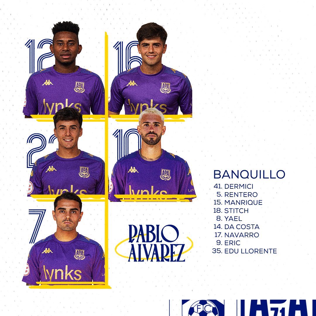 ¡Nuestro once contra el Ceuta! 💪

#CeutaAlcorcón #PrimeraFederación