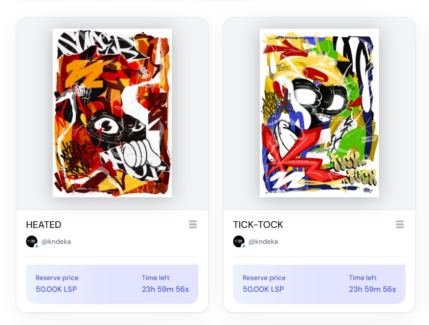 24 hour live auction on <a href="/exchgART/">Exchange Art</a> 
𝗝𝗼𝘆 𝗼𝗳 𝗧𝗿𝗼𝘂𝗯𝗹𝗲 series ⎯ 1/1

'HEATED' and 'TICK-TOCK' 
Reserve: 50k LSP each

⬇️🔗