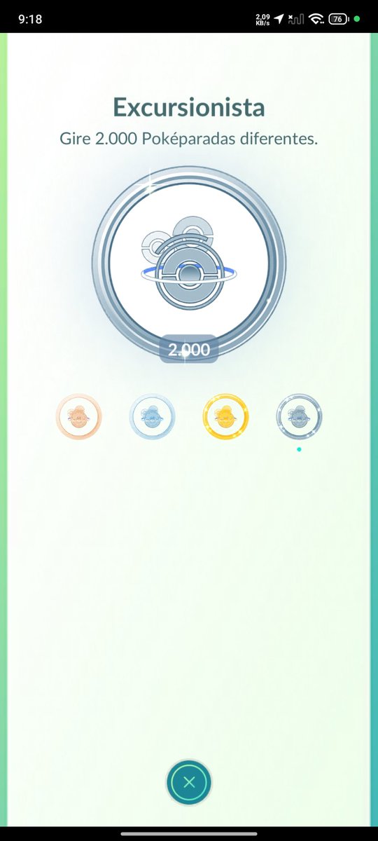 Fallenxyn's tweet image. Minha segunda medalha platinada no #PokemonGo