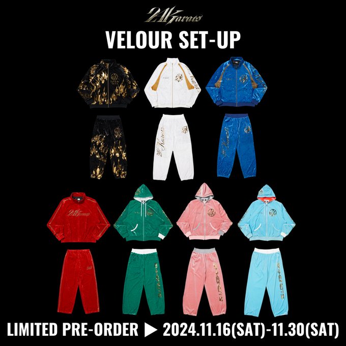 【送料無料/新品】 24karats LIVE EXPO 三代目VELOUR SET-UP トップス