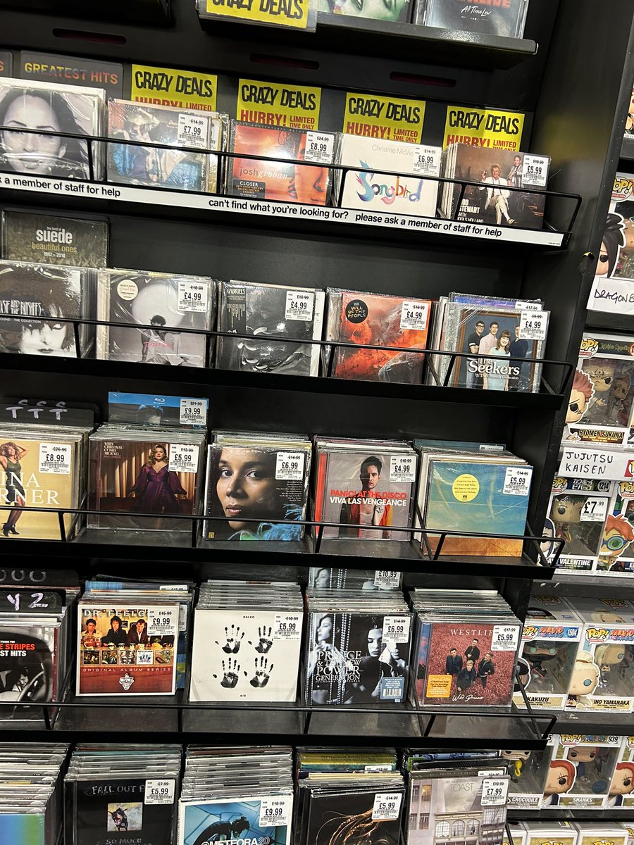 hmvDarlington's tweet photo. Morning! Open 10:30am - 4:30pm 😊 We’ve been marking stuffs down 👍🏻 #hmvcrazydeals https://t.co/Usi2xG502m