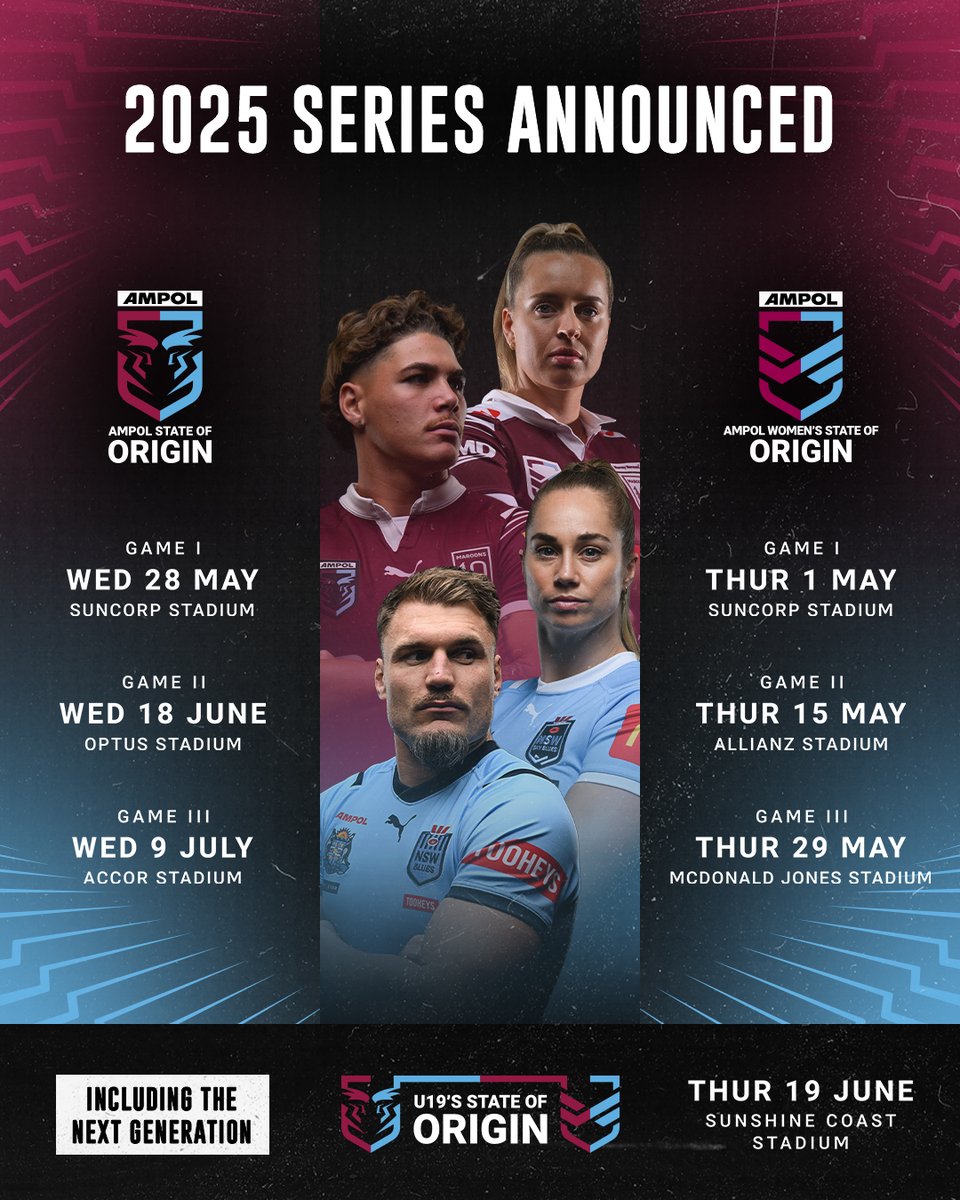 Introducing the Ampol State of Origin Series for 2025 🫡 

#Origin