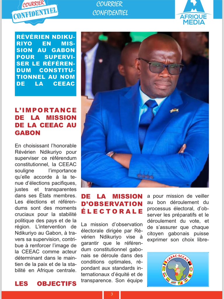 EricNiyomw4536's tweet photo. Je tiens à féliciter le S.G du parti @CnddFdd qui est en mission #Gabon pour la supérvision du référendum constitutionnel au nom de la #CEEAC_ECCAS que Dieu soit avec lui et bénit ses travailles ainsi que tous les #Bagumyabanga
@DorianeMunezero
@usad_burundi https://t.co/XUoI8Pkr9I