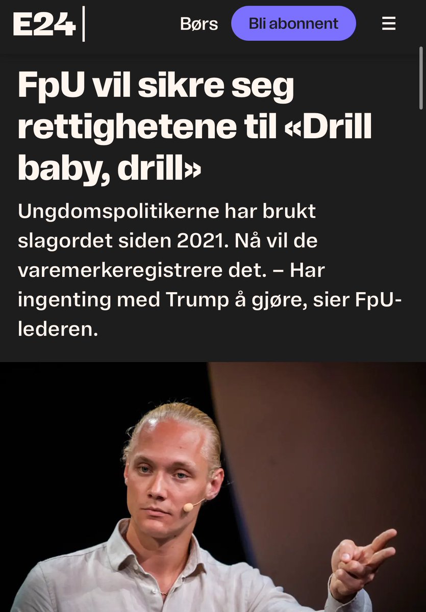 Dette går ikke så lenge det også er politikken til Arbeiderpartiet, Senterpartiet og Høyre.