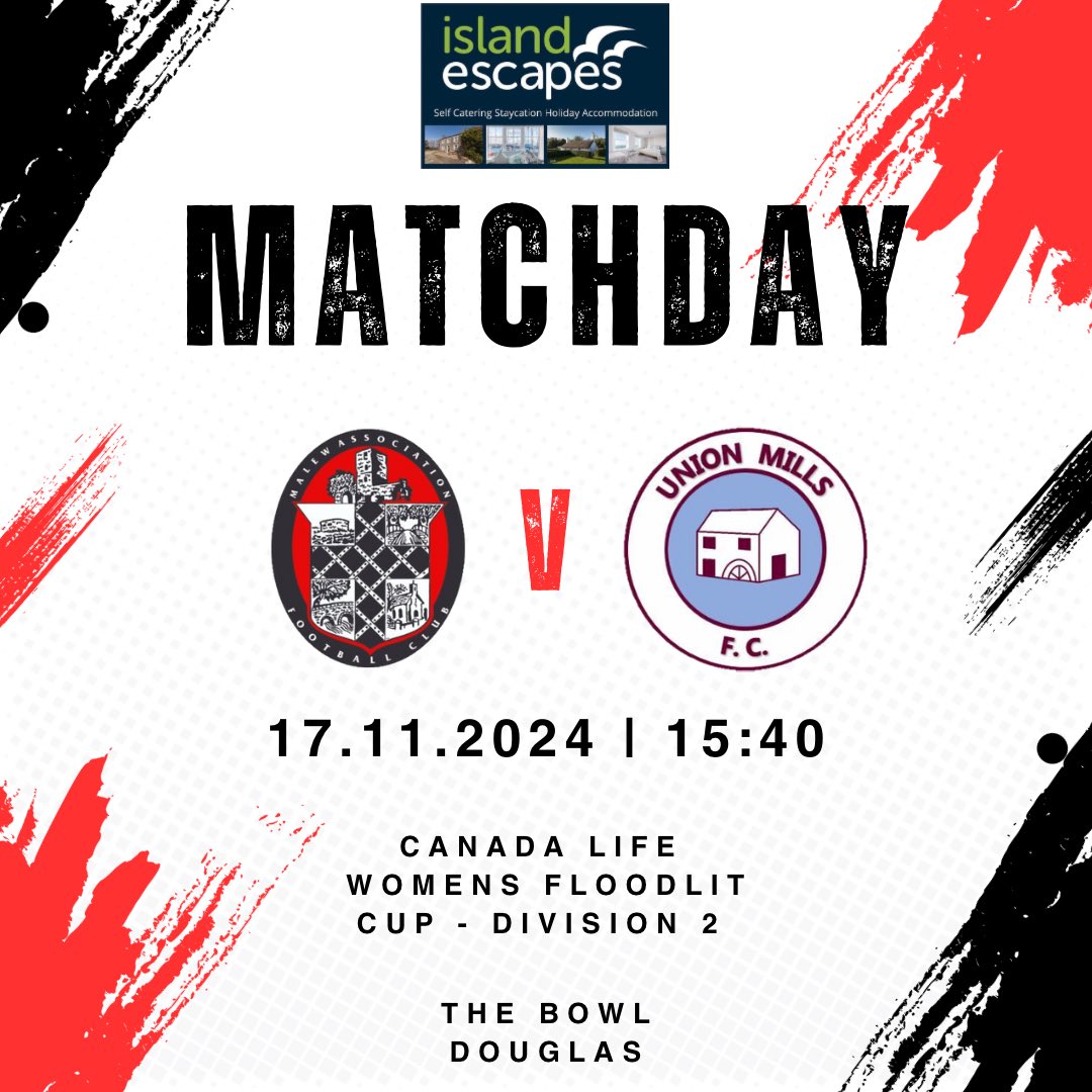 Games for our ladies teams today in their respective Floodlit Cup divisions.

AC Malew take on <a href="/DouglasRoyal87/">Douglas Royal 87</a> at 2:15pm before Malew Ladies play <a href="/FCUnionMills/">Union Mills FC</a> at 3:40pm.

Both games at The Bowl and your support is appreciated as we aim to start with 2 wins!

🔴⚫️🔴