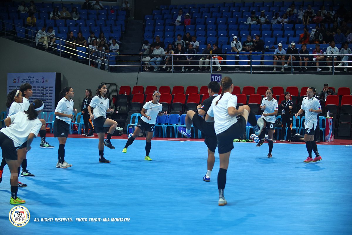 phwomensfutsal's tweet photo. Kick off in 30 minutes! Laban #Pinay5 ๐ต๐ญ https://t.co/iJ1fMetb1H