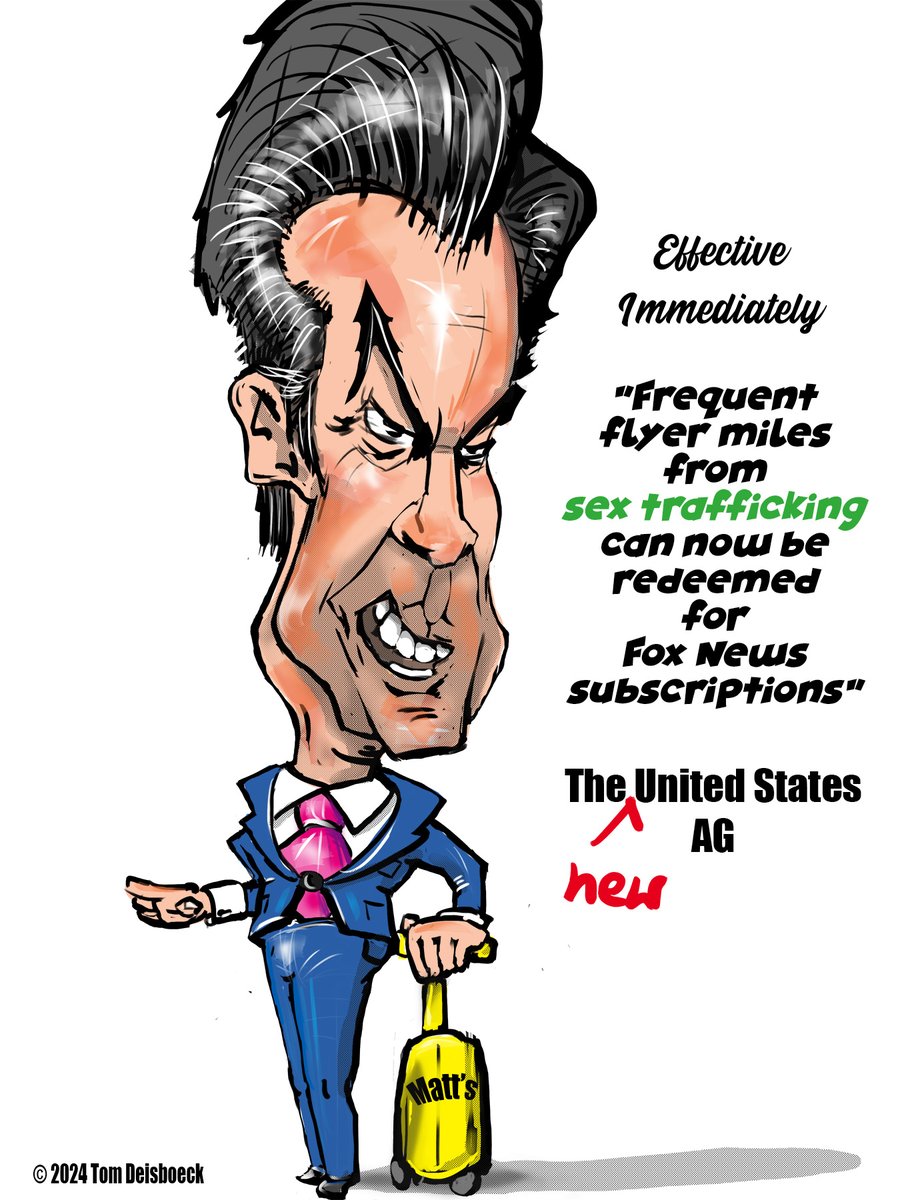 thesatirist.com/cartoons/holy-… 
"Holy Sh*t!" by <a href="/TDeisboeck/">Thomas Deisboeck</a> #MattGaetz