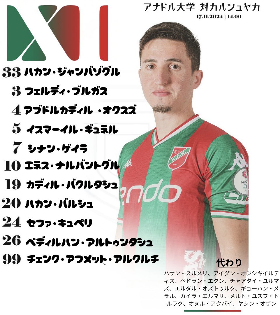 📢 私たちのチーム対アナドル大学