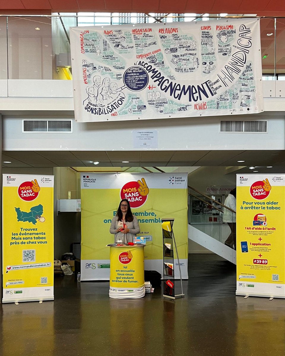 #Santé🚭 · En novembre, UNICAEN et son Service de santé étudiante (SSE) soutiennent l’initiative Mois sans tabac ! 
👉 Au programme : stands de prévention, distribution de kits gratuits et valorisation de la cellule Addictologie du SSE.

Plus d'infos : unicaen.fr/un-mois-pour-e…
