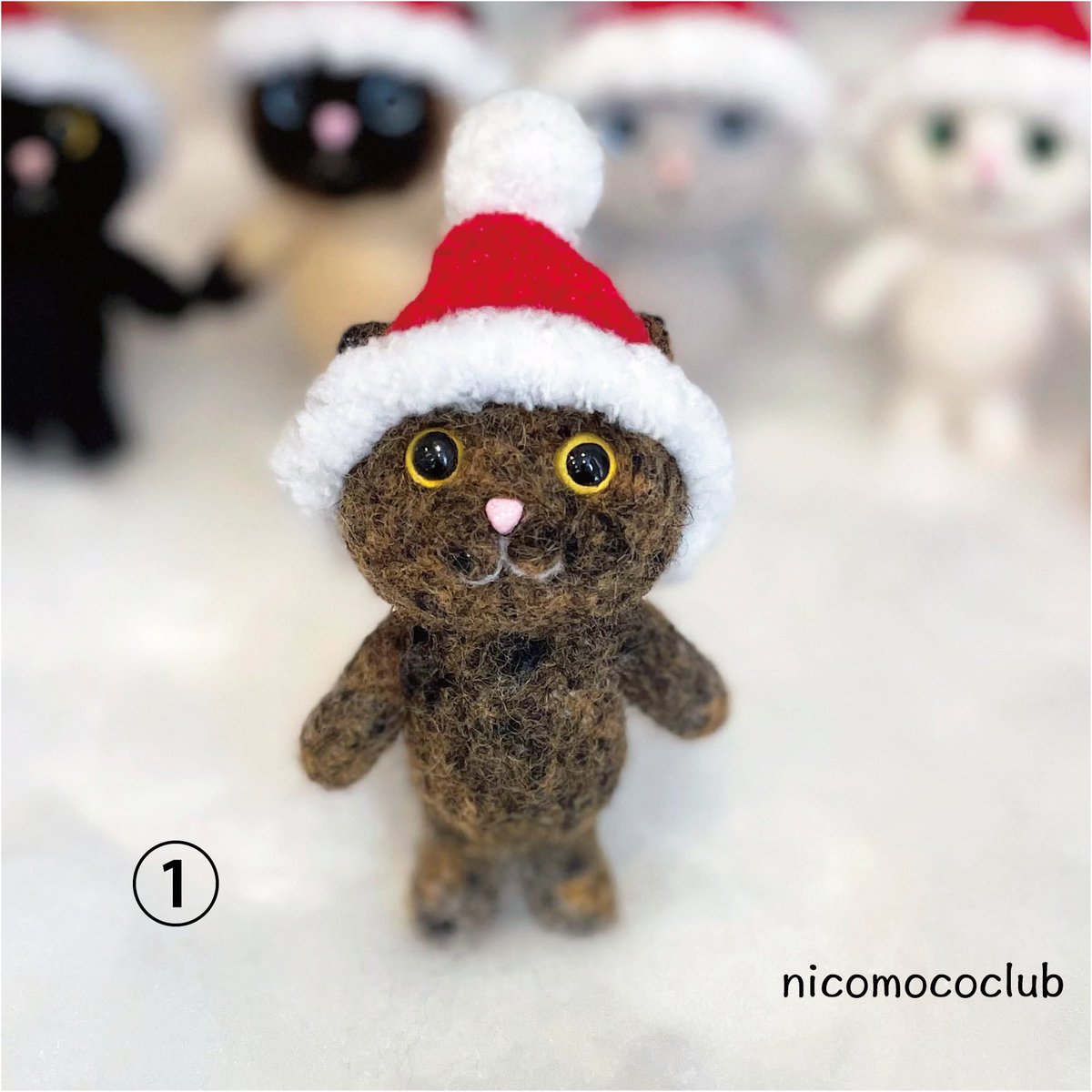 nicomococlub's tweet photo. みんなでクリスマス

#mineで販売中
#クリスマス
#羊毛フェルト
#ハンドメイド https://t.co/0YrU1L07ES