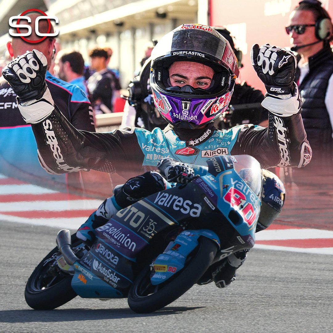 🇨🇴 ¡DAVID ALONSO HISTÓRICO! 🇨🇴

1️⃣4️⃣ Es el primer piloto en lograr ¡14 victorias! en una misma temporada, superando la marca de Marc Márquez

👏 Ganó 14 de 20 carreras en #Moto3 

7️⃣ Acumula 7 triunfos consecutivos

📌 Sumó puntos en todas las carreras de esta temporada