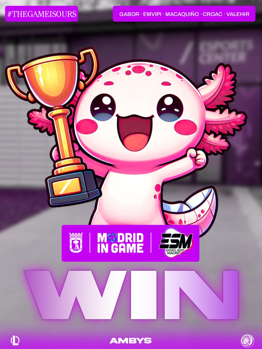 💙No es un sueño, ES UNA REALIDAD!!!🤍

El equipo se corona como campeón de la <a href="/MadridinGame/">Madrid in Game</a> !!! Enhorabuena a @SLTitansEsports por su gran trabajo y determinación durante el torneo🙏. Y sobre todo, orgullosos de nuestros chavales, esto es un sueño ☁