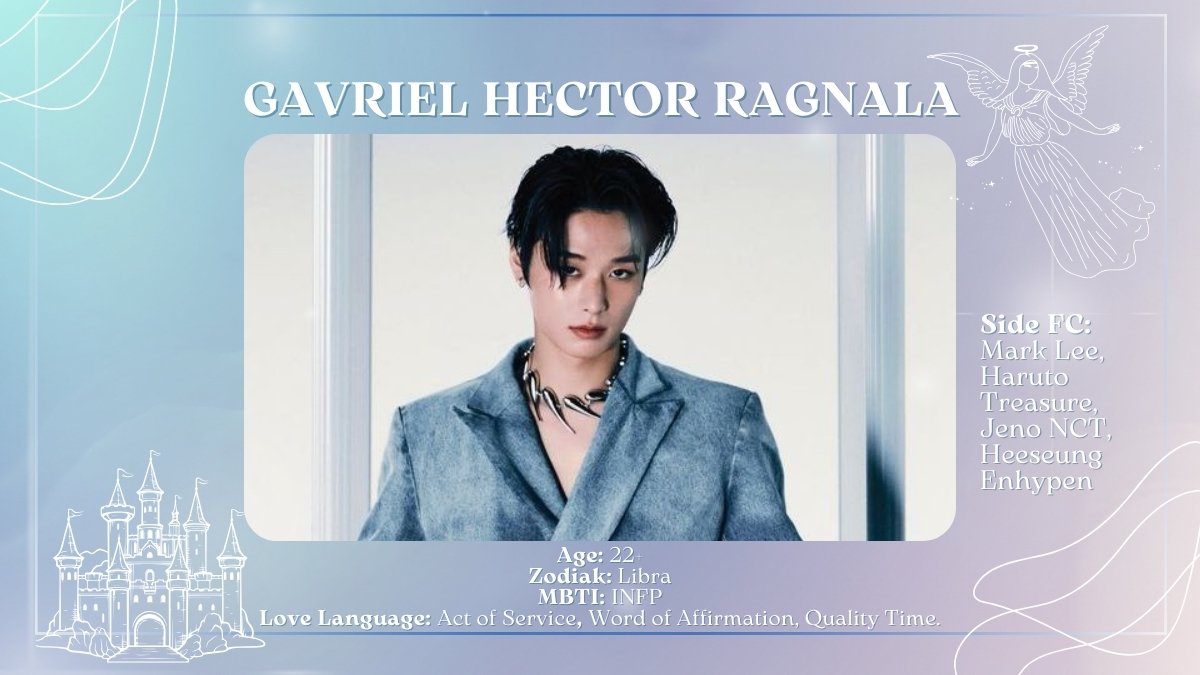 — ANNOUNCEMENT — 
An angel arrived at the House of Arvana. Please welcome, Gavriel Hector Ragnala. With a sincere heart and filled with love will accompany you.