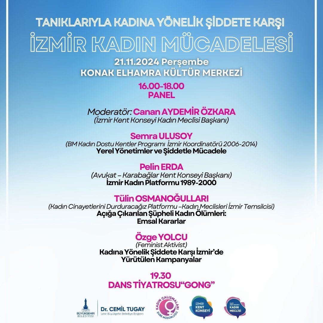 izbbkadin's tweet photo. 25 Kasım Kadına Yönelik Şiddete Karşı Uluslararası Mücadele Günü etkinlikleri kapsamında düzenlediğimiz "Tanıklarıyla Kadına Yönelik Şiddete Karşı İzmir Kadın Mücadelesi" panelimize davetlisiniz. https://t.co/9iDeXigrJF