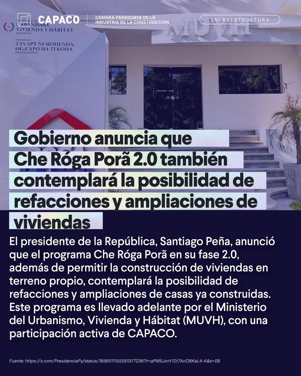 capaco_oficial's tweet photo. 🟥#NotiObras, tu fuente de actualidad en el sector de la construcción.🔍
#CAPACO https://t.co/8LNLlZ6CgB
