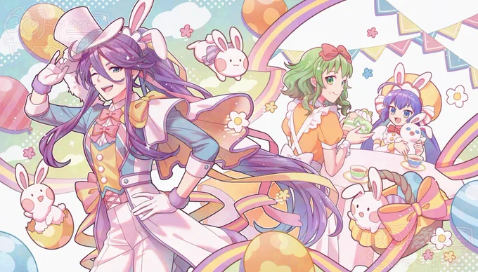 4月で応募しました #2025年公式カレンダーイラストコンテスト  #神威がくぽ 