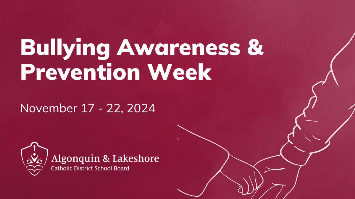 Bullying Awareness and Prevention Week (Nov. 17-22, 2024) is a vital week of learning for our Catholic learning communities. Educators will engage students in material to help them understand the lasting mental and physical impacts of bullying on their peers.