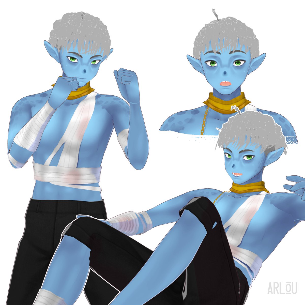 first time participating in a
#pausechallenge 

#vroid #vroidstudio <a href="/samdoesarts/">Sam Yang</a>  #samdoespausechallenge