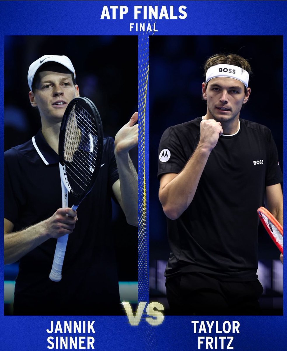 Lucho_Tennis's tweet photo. FINALE DU MASTERS 🏆

🇮🇹 Sinner - Fritz 🇺🇸 

Qui voyez-vous l’emporter ? 🔥

Match + ou - serré qu’en poules ? 🤔

À vous de me dire 💬

#TeamParieur https://t.co/jELJ0oqOGC