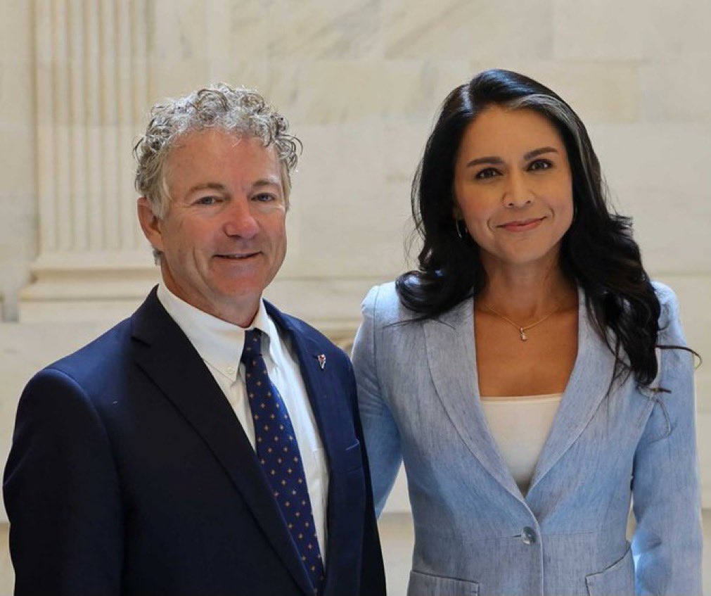 FAMS_AMNC's tweet photo. TSA STILL REFUSES TO TELL CONGRESS HOW AND WHY TULSI WAS LABLED A DOMESTIC TERRORIST.   Sen Paul is the new Sheriff in town.  @LaboscoSonya @SenRandPaul @TulsiGabbard @realDonaldTrump @ClayTravis @TralerPrkScolr https://t.co/GDkRUAePVW