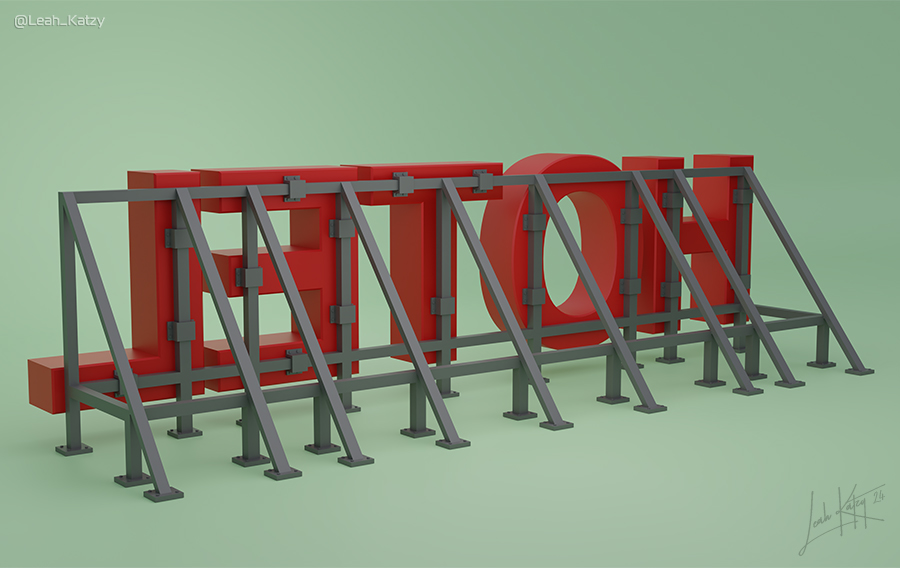 A hotel sign, simple yet fun to make 

#sign #hotel #b3D #digitalart #3Dartist #artwork #blendercommunity #blenderartist #3Dmodeling #metal #construction #billboard