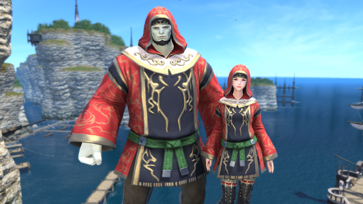 この素材とバーミリオクロークは紅蓮時代のFF14に既に実装されています 