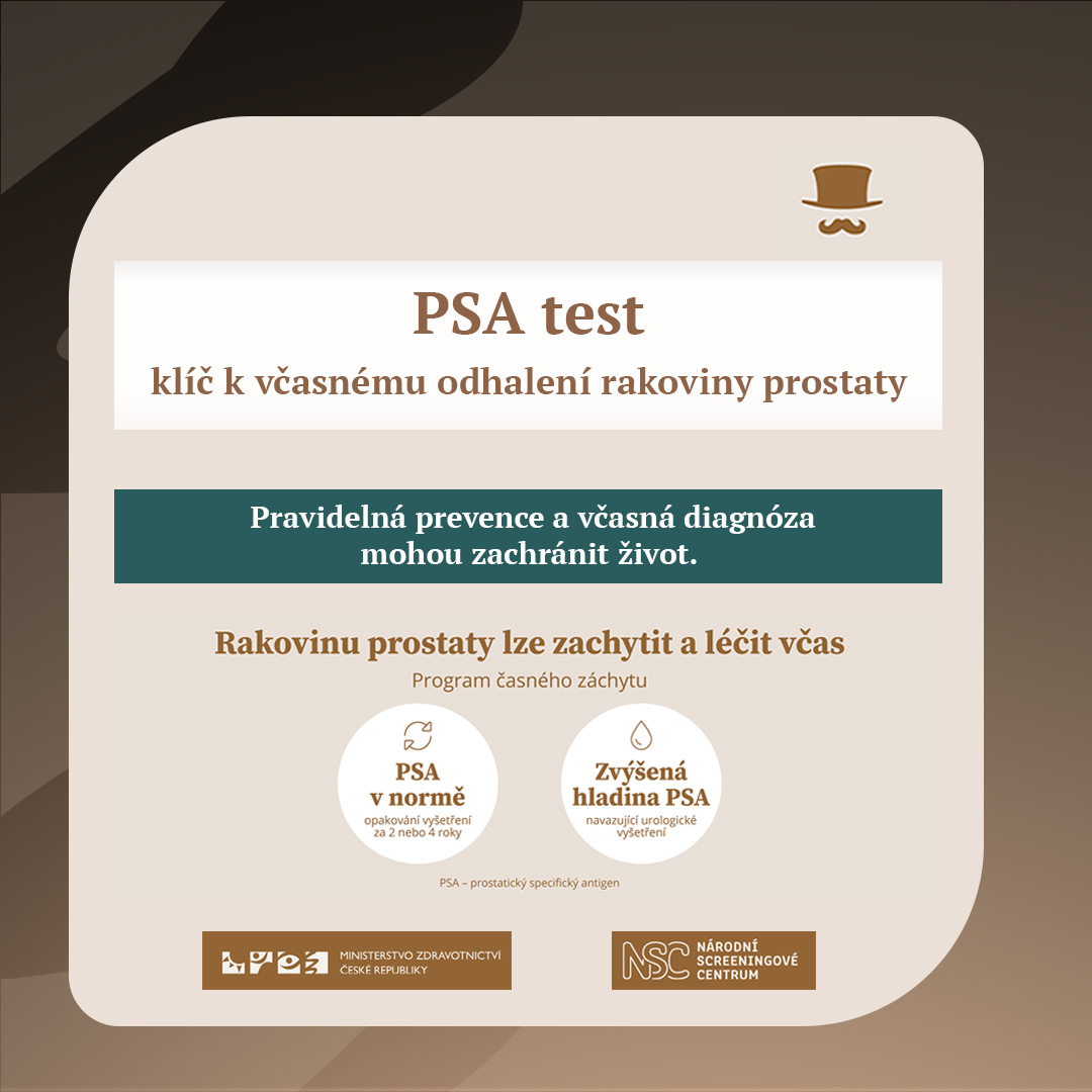 ZdravkoOnline's tweet photo. Klíčem k včasnému odhalení rakoviny prostaty je PSA test. 🩸

Zvýšené hodnoty prostatického specifického antigenu v krvi mohou být signálem rakoviny prostaty, ale také nezhoubného zvětšení prostaty nebo infekce.

Pokud jste muž ve věku 50 až 69 let, pak byste neměl váhat -  promluvte si se svým lékařem a nechte si zdarma udělat PSA test. Neodkládejte prevenci, právě ta vám může zachránit život! 🙏
 
Více o tomto onemocnění a programu časného záchytu karcinomu prostaty se dozvíte na webu Národního screeningového centra:
https://t.co/tMwLRl1r6i

#PSATest #PrevenceProMuže #Movember #RakovinaProstaty