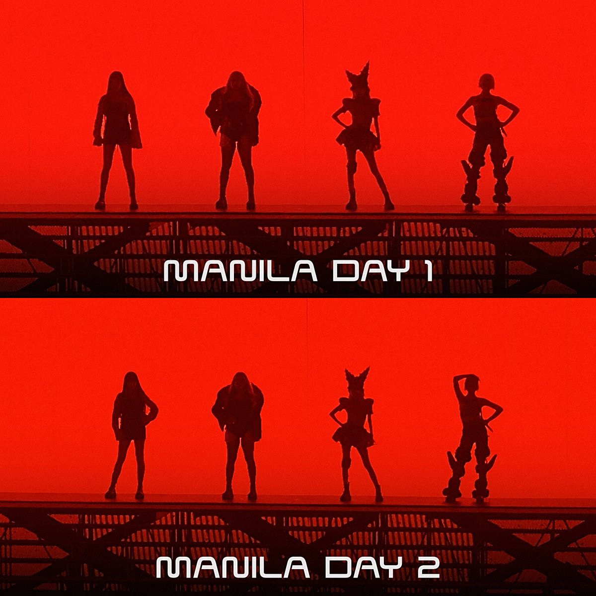 ParkBomDaily's tweet photo. 2NE1’s powerful silhouettes during their “Welcome Back” Global Tour in Manila. https://t.co/BxcGiTyKwq