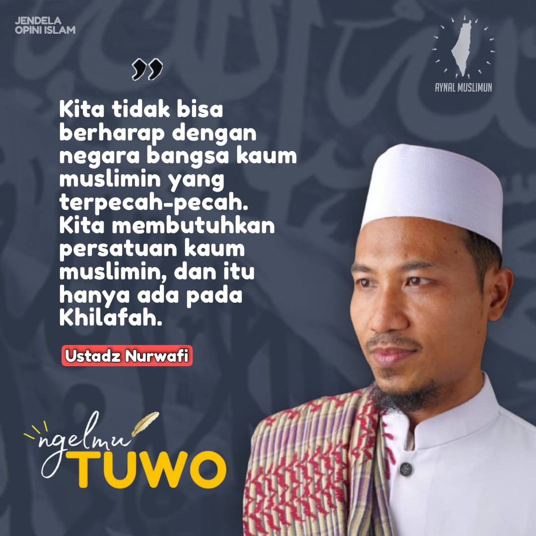 akalbaik's tweet photo. "Kita tidak bisa berharap dengan negara bangsa kaum muslimin yang terpecah - pecah. Kita membutuhkan persatuan kaum muslimin, dan itu hanya ada pada Khilafah". (Ustadz Nurwafi)

#AynalMuslimun
#syariatislam
#khilafahajaranislam

Follow : @Ngelmu_Tuwo 
Follow : @Ngelmu_Tuwo https://t.co/xbG3EooJT8