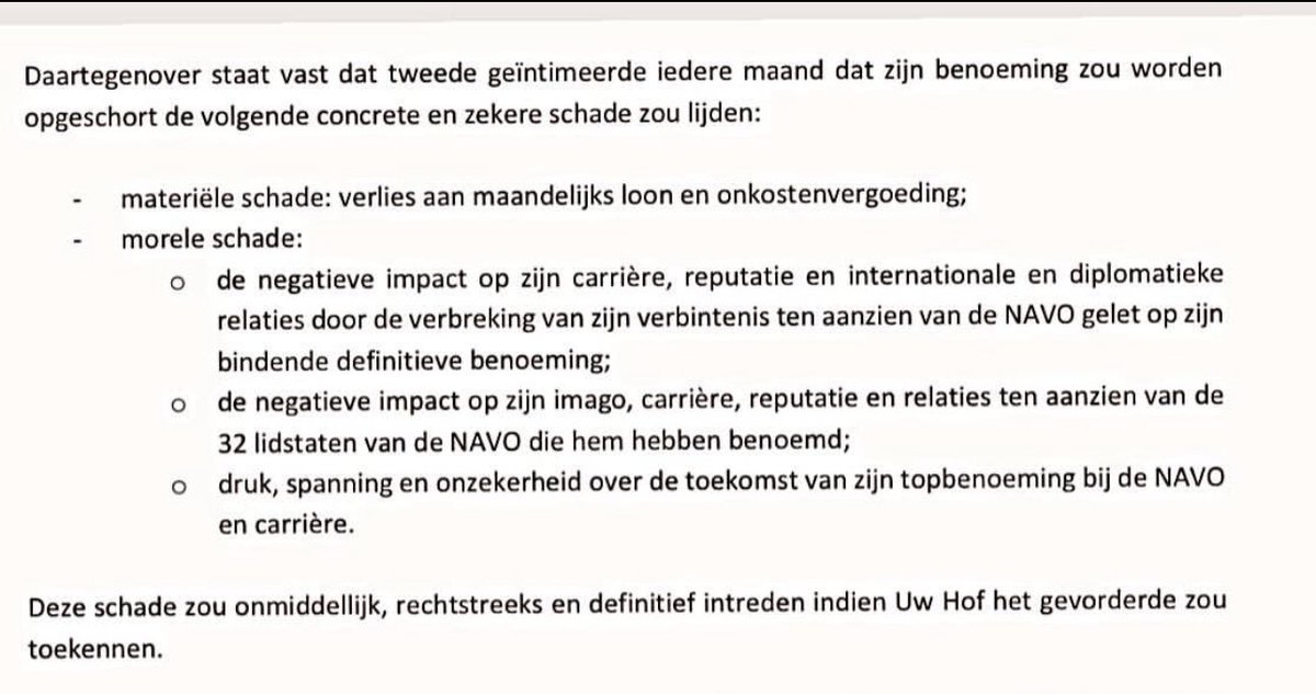 KarimAachboun's tweet image. #Rutte maakt zich ernstig zorgen over zijn inkomsten en carrière door mijn rechtszaak tegen hem. Dit staat op pg. 37 van zijn schriftelijk verweer bij het Hof van Beroep in Brussel. #Aachboun #NATO