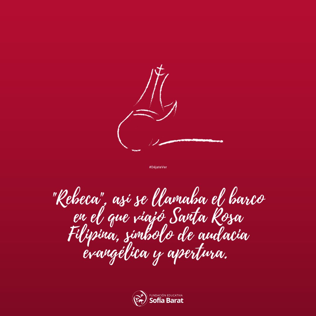 fesofiabarat's tweet photo. Mañana 18 de noviembre celebramos a una gran mujer que siguió un impulso del corazón para traspasar fronteras. #SantaRosaFilipina tuvo que superar muchas dificultades para lograr su sueño: llevar el evangelio y la educación más allá de Europa, en concreto, a tierras americanas. https://t.co/KXUYboTxnT