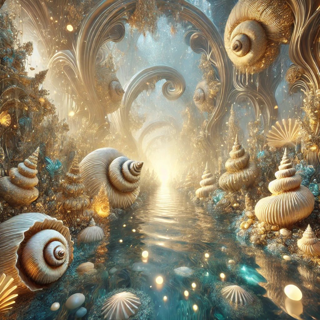 CRealmbeasts's tweet photo. Step into the enchanting Kingdom of Shells, where golden spirals guide you through a luminous underwater realm.🐚✨🌊
#AIart #ShellKingdom #UnderwaterWorld #FantasyRealm #RealmBeasts
貝殻の王国へようこそ。黄金の螺旋が輝く水中の幻想的な世界へ誘います🐚✨🌊
#AIアート #貝殻の王国 https://t.co/luAvHE2FWA