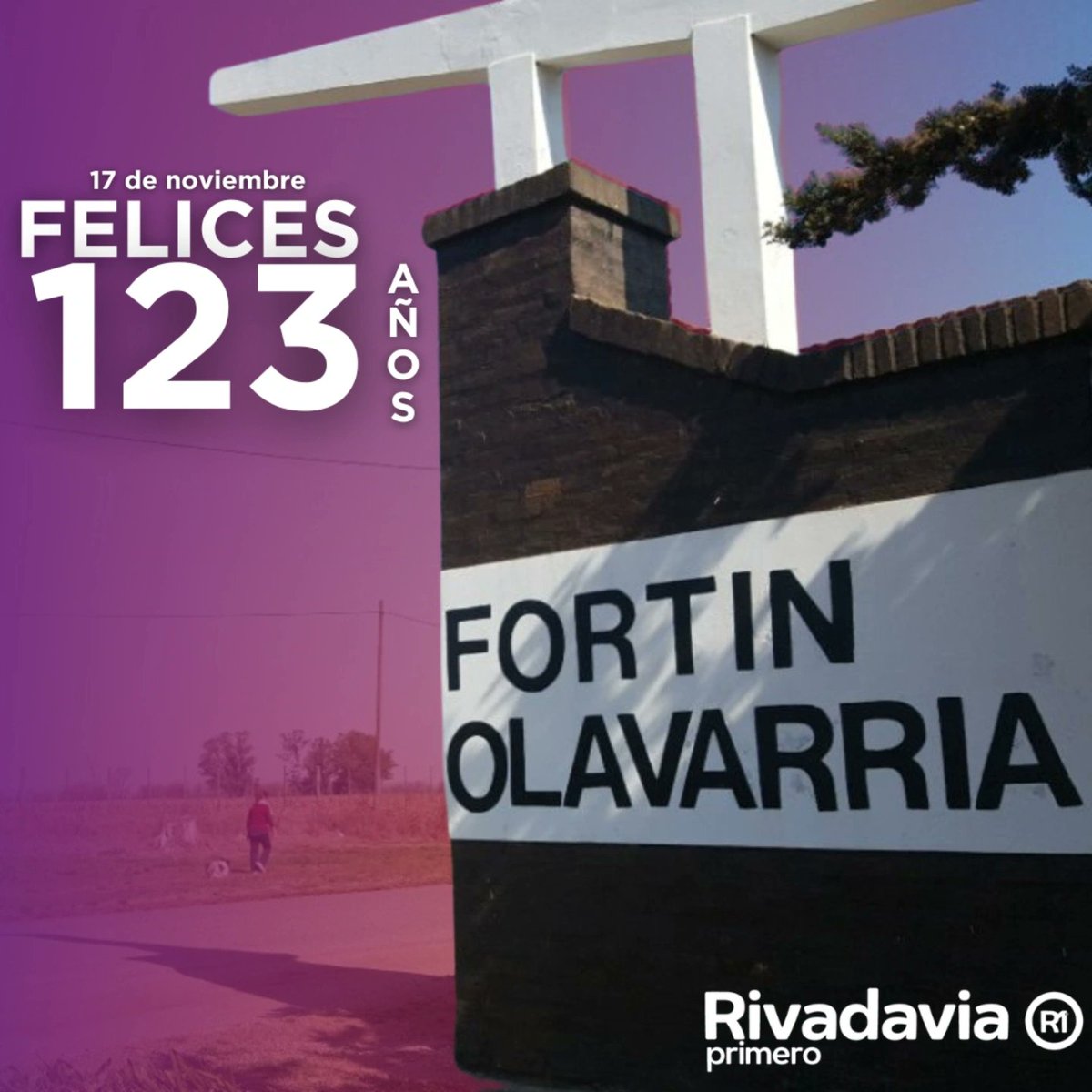 ¡FELIZ ANIVERSARIO FORTÍN OLAVARRÍA! 🥳

Queremos hacer llegar un gran saludo a todos los vecinos de la querida Fortín Olavarría. Les deseamos lo mejor para lo que viene y renovamos nuestro compromiso de seguir trabajando por su crecimiento.

Felices 123 años Fortín!!🤗