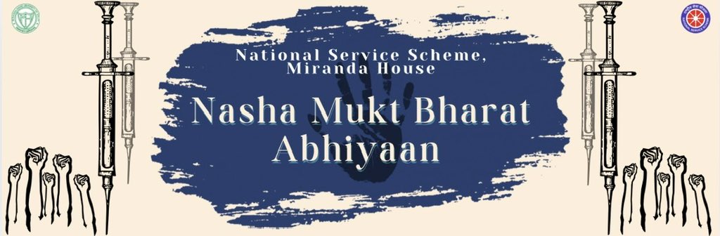 nss_miranda's tweet photo. NSS, Miranda House actively participated in the #NashaMuktBharatAbhiyaan. A pledge-taking ceremony, an awareness walk, and a group discussion was organized to promote a drug-free society. Let's strive for a healthier and drug-free future together. #SayNoToDrugs #HealthyIndia https://t.co/3p0i3mnGZB